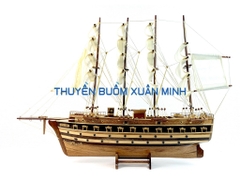 Mô Hình Thuyền Buồm Gỗ Phong Thuỷ Jylland (Tàu Chiến Cổ Đan Mạch) | Loại Tiêu Chuẩn - Gỗ Xoan Đào | Thân 60cm