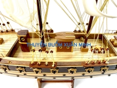 Mô Hình Thuyền Buồm Gỗ Phong Thuỷ Jylland (Tàu Chiến Cổ Đan Mạch) | Loại Tiêu Chuẩn - Gỗ Xoan Đào | Thân 60cm