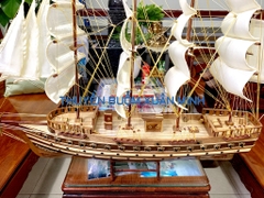 Mô Hình Thuyền Buồm Gỗ Phong Thuỷ Jylland (Tàu Chiến Cổ Đan Mạch) | Loại Tiêu Chuẩn - Gỗ Xoan Đào | Thân 80cm