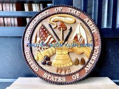 Logo Lục Quân Hoa Kỳ - Tranh Gỗ Ghép Treo Tường