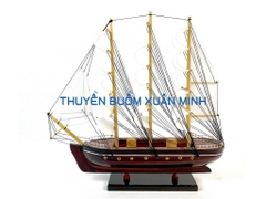 Mô Hình Thuyền Buồm Gỗ Phong Thuỷ | Size Lớn 32cm