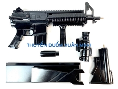 Mô Hình Súng Trường Gỗ AR15 | Tỷ Lệ Như Thật | Dài 75cm (Sơn Đen)