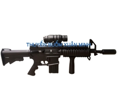 Mô Hình Súng Trường M4 Carbine (Sơn Đen) Tỷ Lệ 1:1 | Gỗ Căm Xe | Dài 75cm