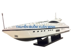 Mô Hình Du Thuyền Gỗ Sang Trọng Đẳng Cấp Mangusta 108 | Gỗ Tự Nhiên | Thân 86cm