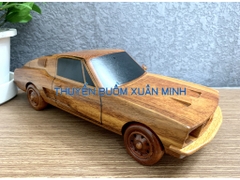 Mô Hình Xe Ô Tô Gỗ FORD MUSTANG 1968 Trang Trí | Gỗ Căm Xe