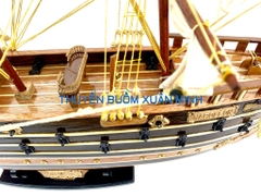 Mô Hình Thuyền Buồm Gỗ Phong Thuỷ Napoleon (Tàu Chiến Cổ Pháp) | Hàng Xuất Khẩu - Gỗ Căm Xe | Thân 80cm