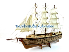 Mô Hình Thuyền Buồm Gỗ Phong Thuỷ Napoleon (Tàu Chiến Cổ Pháp) | Loại Tiêu Chuẩn - Gỗ Xoan Đào | Thân 60cm