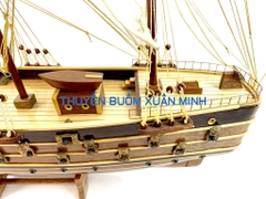 Mô Hình Thuyền Buồm Gỗ Phong Thuỷ Napoleon (Tàu Chiến Cổ Pháp) | Loại Tiêu Chuẩn - Gỗ Xoan Đào | Thân 60cm