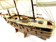 Mô Hình Thuyền Buồm Gỗ Phong Thuỷ Napoleon (Tàu Chiến Cổ Pháp) | Loại Tiêu Chuẩn - Gỗ Xoan Đào | Thân 60cm