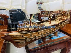 Mô Hình Thuyền Buồm Gỗ Phong Thuỷ Napoleon (Tàu Chiến Cổ Pháp) | Loại Tiêu Chuẩn - Gỗ Xoan Đào | Thân 80cm