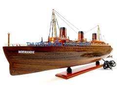 Mô Hình Du Thuyền Đại Dương SS NORMANDIE (Đèn LED Màu) | Gỗ Tự Nhiên | Thân 80cm