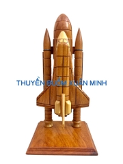 Mô Hình Phi Thuyền Không Gian APOLLO Trang Trí | Gỗ Căm Xe | Cao 29cm