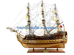 Mô Hình Thuyền Chiến Hạm Hoàng Gia Royal Louis (Tàu Cổ Chiến Hạm Pháp) | Hàng Xuất Khẩu - Gỗ Căm Xe | Thân 80cm
