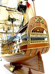 Mô Hình Thuyền Chiến Hạm Hoàng Gia Royal Louis (Tàu Cổ Chiến Hạm Pháp) | Hàng Xuất Khẩu - Gỗ Căm Xe | Thân 80cm