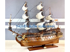 Mô Hình Thuyền Chiến Hạm Hoàng Gia San Felipe (Tàu Cổ Chiến Hạm Tây Ban Nha) | Hàng Xuất Khẩu - Gỗ Căm Xe | Thân 120cm (SIZE LỚN)
