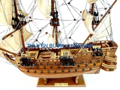 Mô Hình Thuyền Chiến Hạm Hoàng Gia San Felipe (Tàu Cổ Chiến Hạm Tây Ban Nha) | Hàng Xuất Khẩu - Gỗ Căm Xe | Thân 43cm