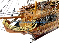 Mô Hình Thuyền Chiến Hạm Hoàng Gia San Felipe (Tàu Cổ Chiến Hạm Tây Ban Nha) | Hàng Xuất Khẩu - Gỗ Căm Xe | Thân 80cm