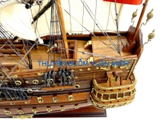 Mô Hình Thuyền Chiến Hạm Hoàng Gia San Felipe (Tàu Cổ Chiến Hạm Tây Ban Nha) | Hàng Xuất Khẩu - Gỗ Căm Xe | Thân 80cm