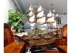 Mô Hình Thuyền Chiến Hạm Hoàng Gia Sovereign Of The Seas (Tàu Cổ Chiến Hạm Anh Quốc) | Phiên Bản Giới Hạn - Gỗ Muồng Đen | Thân 94cm