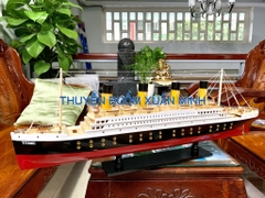 Mô Hình Tàu Thuỷ RMS Titanic - Trưng Bày Sang Trọng | Gỗ Tự Nhiên | Thân 80cm