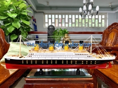 Mô Hình Tàu Thuỷ RMS Titanic - Trưng Bày Sang Trọng | Gỗ Tự Nhiên | Thân 80cm