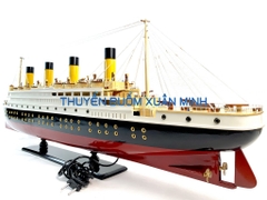 Mô Hình Tàu Thuỷ RMS Titanic - Trưng Bày Sang Trọng | Gỗ Tự Nhiên | Thân 100cm (Đèn LED Màu)