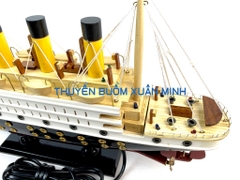 Mô Hình Tàu Thuỷ RMS Titanic - Tàu Titanic mô hình Gỗ Tự Nhiên | Dài 40cm (Đèn LED Màu)