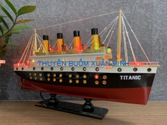 Mô Hình Tàu Thuỷ RMS Titanic - Tàu Titanic mô hình Gỗ Tự Nhiên | Dài 40cm (Đèn LED Màu)