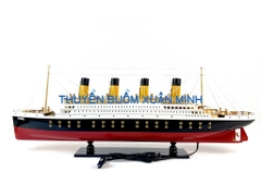 Mô Hình Tàu Thuỷ RMS Titanic - Trưng Bày Sang Trọng | Gỗ Tự Nhiên | Thân 80cm (Đèn LED Màu)