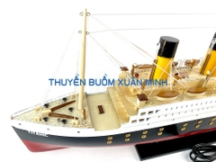 Mô Hình Tàu Thuỷ RMS Titanic - Trưng Bày Sang Trọng | Gỗ Tự Nhiên | Thân 80cm (Đèn LED Màu)