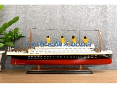 Mô Hình Tàu Thuỷ RMS Titanic - Hàng VIP Xuất Khẩu | Gỗ Căm Xe | Thân 60cm (Sơn Màu)