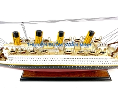 Mô Hình Tàu Thuỷ RMS Titanic - Hàng VIP Xuất Khẩu | Gỗ Căm Xe | Thân 60cm (Sơn Màu)