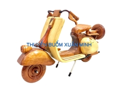 Mô Hình Xe VESPA Cổ Loại Đẹp - Gỗ Căm Xe