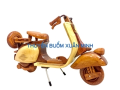 Mô Hình Xe VESPA Cổ Loại Đẹp - Gỗ Căm Xe