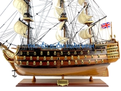 Mô Hình Thuyền Chiến Hạm Hoàng Gia HMS Victory (Tàu Cổ Chiến Hạm Anh Quốc) | Hàng Xuất Khẩu - Gỗ Căm Xe | Thân 80cm