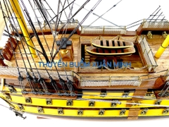 Mô Hình Thuyền Chiến Hạm Hoàng Gia HMS Victory (Tàu Cổ Chiến Hạm Anh Quốc) | Hàng Xuất Khẩu - Gỗ Căm Xe | Thân 80cm