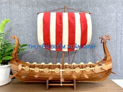 Mô Hình Thuyền Cổ Viking | Gỗ Tự Nhiên | Thân 100cm