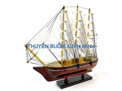 Mô Hình Thuyền Buồm Gỗ Phong Thuỷ | Size Trung 26cm