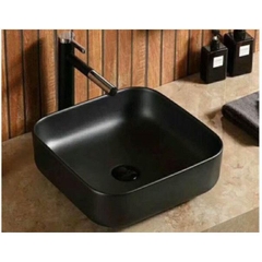 Chậu lavabo dương bàn đá màu đen