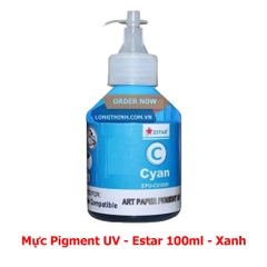 Mực dầu Pigment UV EStar 4 màu 100ml cho máy Epson
