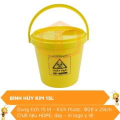 Bình hủy kim 15L