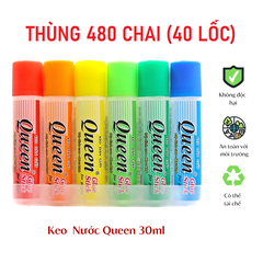 Thùng 480 chai keo nước Queen 30ml