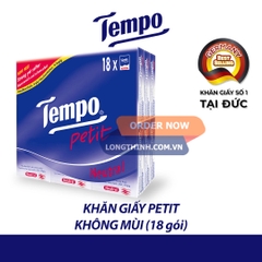 Lốc 18 gói khăn giấy Tempo Không mùi