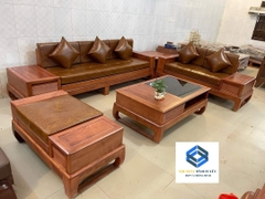 Sofa gỗ hương đá chân hươu bên phải