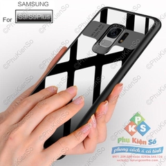 Ốp lưng chống sốc lưng trong viền dẻo cho Samsung S9 Plus