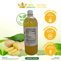 KOMBUCHA GỪNG VÀNG 1 Lít – Fresh & Cool (Trà Kombucha Gừng Vàng - Giảm Cân - Làm Đẹp)