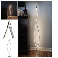 Đen trang trí Brightech Twist LED Floor Lamp - Decorative Light Fixture with 920 Lumens