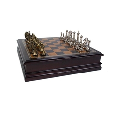 Bộ cờ vua cao cấp - Grace Chess Inlaid Wood Board Game with Metal Pieces