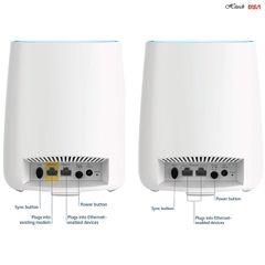 Bộ phát không dây netgear orbi ac3000 (rbk50) mesh whole-home wi-fi system- 2 pack