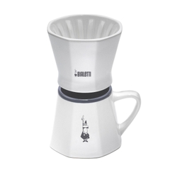 Bình pha cà phê phin bằng sứ Bialetti Porcelain Pourover Coffee Dripper with Mug, 2 Cup 6750